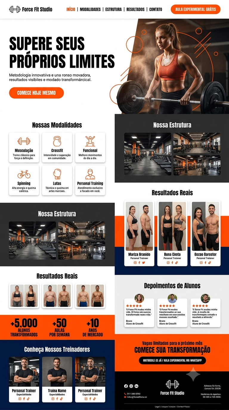 Landing page — Force Fit Studio