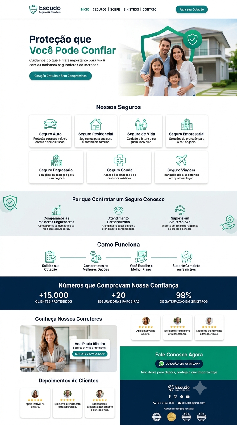 Landing page — Escudo Seguros